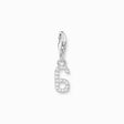 Silver charm pendant number 6 with zirconia from the Charm Club collection in the THOMAS SABO online store