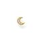 Einzel Ohrstecker Mond Pav&eacute; gold aus der Charming Collection Kollektion im Online Shop von THOMAS SABO