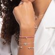 Armband mit rosa Jaspis-Beads und wei&szlig;em Stein Silber aus der Charming Collection Kollektion im Online Shop von THOMAS SABO