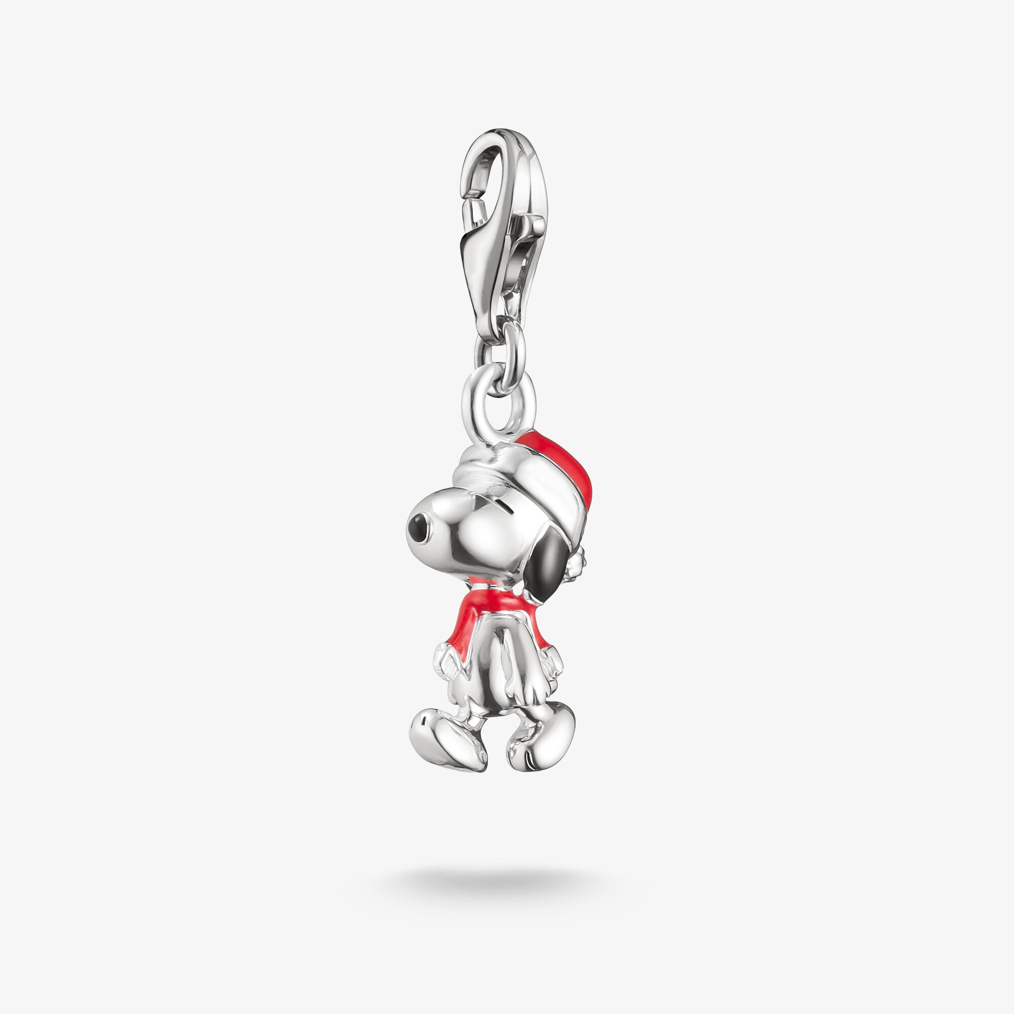 THOMAS SABO Pendentif Charm Snoopy Santa Edition PEANUTS Original Argent, Argent sterling, Taille: one size, Unisex