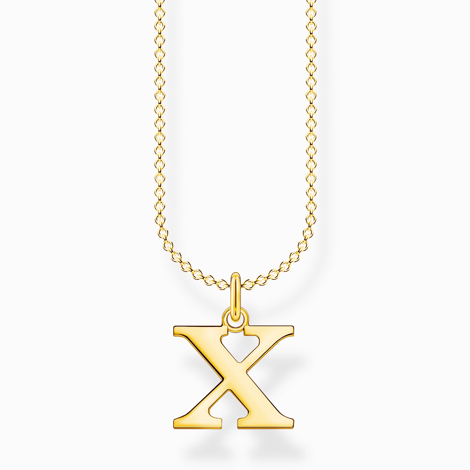 Cha&icirc;ne lettre x or de la collection Charming Collection dans la boutique en ligne de THOMAS SABO
