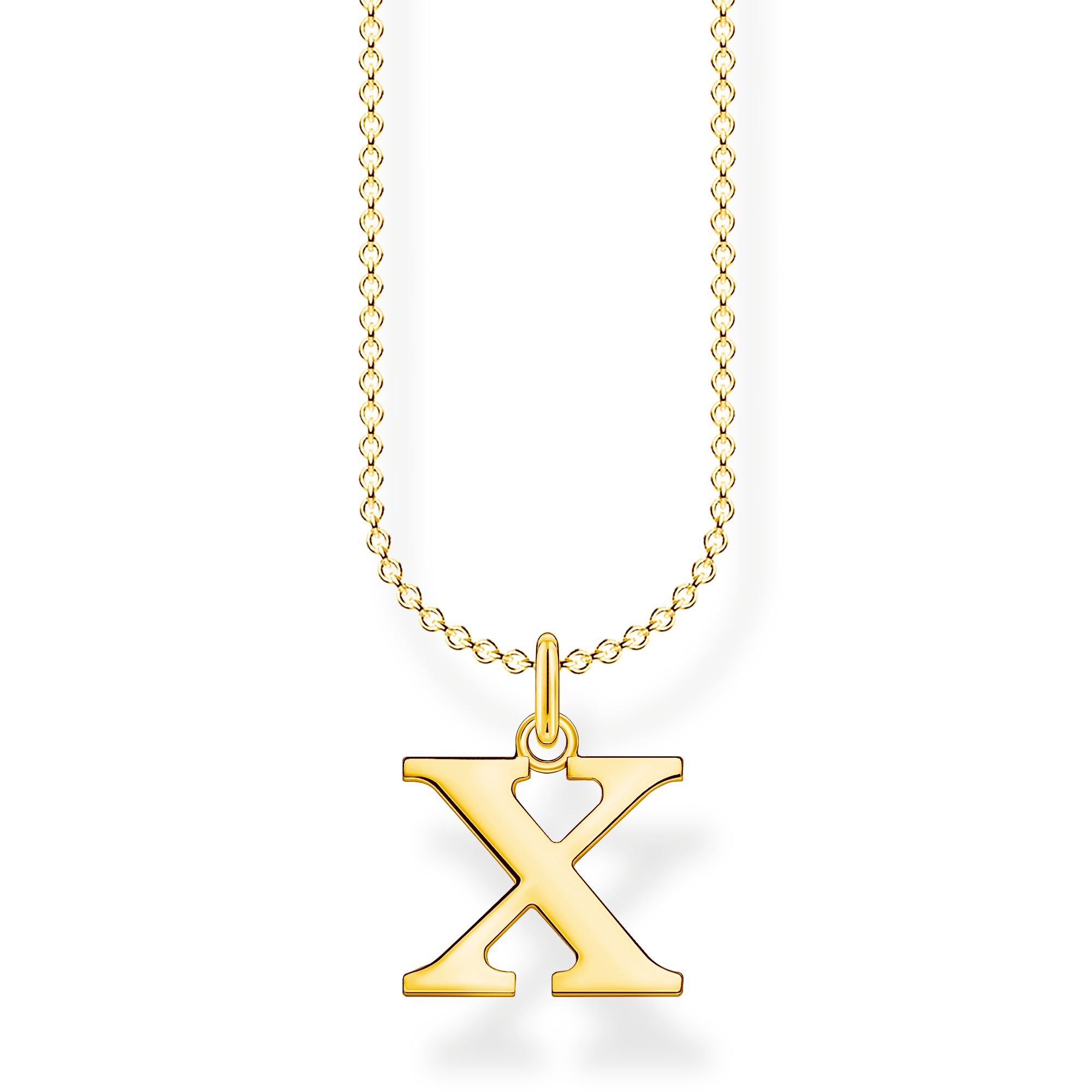 Thomas Sabo Kette Buchstabe X gold gelbgoldfarben KE2033-413-39-L45V