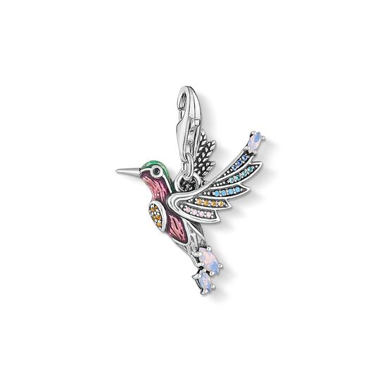 Charm-h&auml;ngsmycke f&auml;rgglad kolibri silver ur kollektionen Charm Club i THOMAS SABO:s onlineshop
