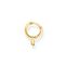 Single hoop earring with padlock pendant gold from the Charming Collection collection in the THOMAS SABO online store