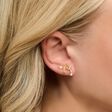 Ohrringe Ear climber Royalty Sterne gold aus der  Kollektion im Online Shop von THOMAS SABO