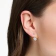 Single ear stud snowflake with white stones silver from the Charming Collection collection in the THOMAS SABO online store