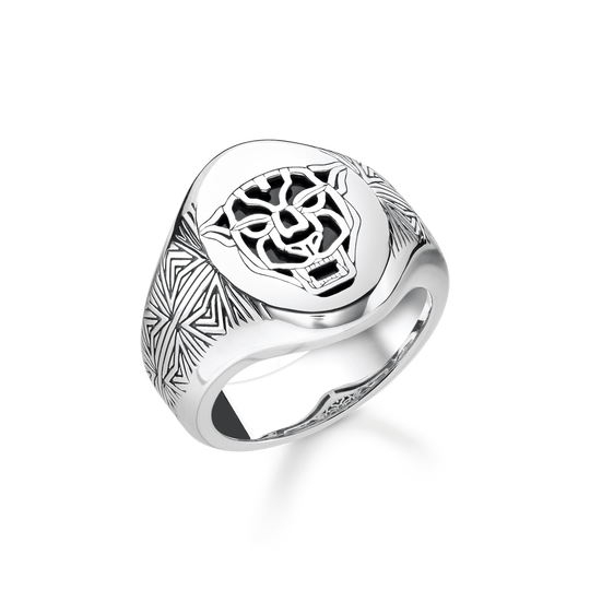 ring Black Cat from the  collection in the THOMAS SABO online store