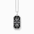 Set Kette Kompass schwarz und silber geschw&auml;rzt aus der  Kollektion im Online Shop von THOMAS SABO