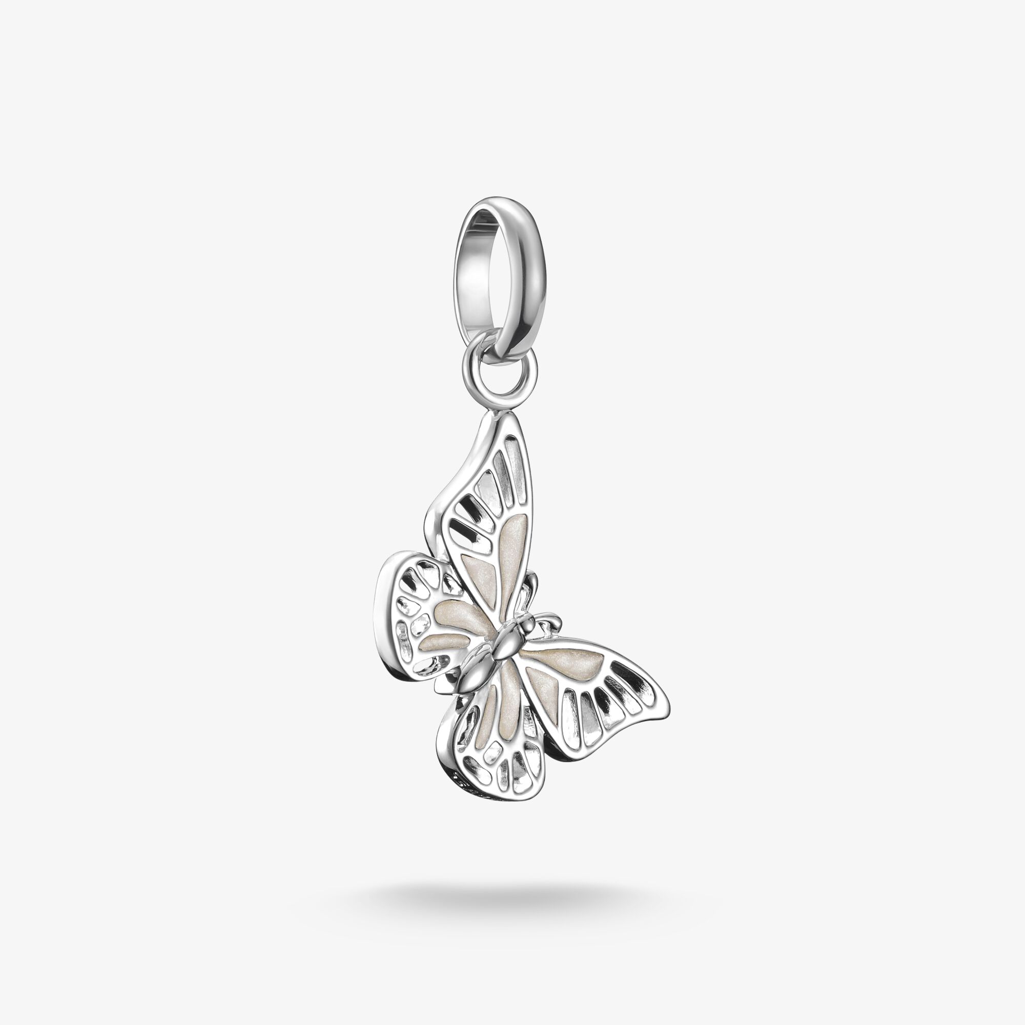 THOMAS SABO Pendentif Charm papillon Connect argent, Argent sterling, Taille: one size, femme