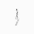 Silver charm pendant number 7 with zirconia from the Charm Club collection in the THOMAS SABO online store