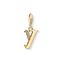 Charm pendant letter Y gold from the Charm Club collection in the THOMAS SABO online store