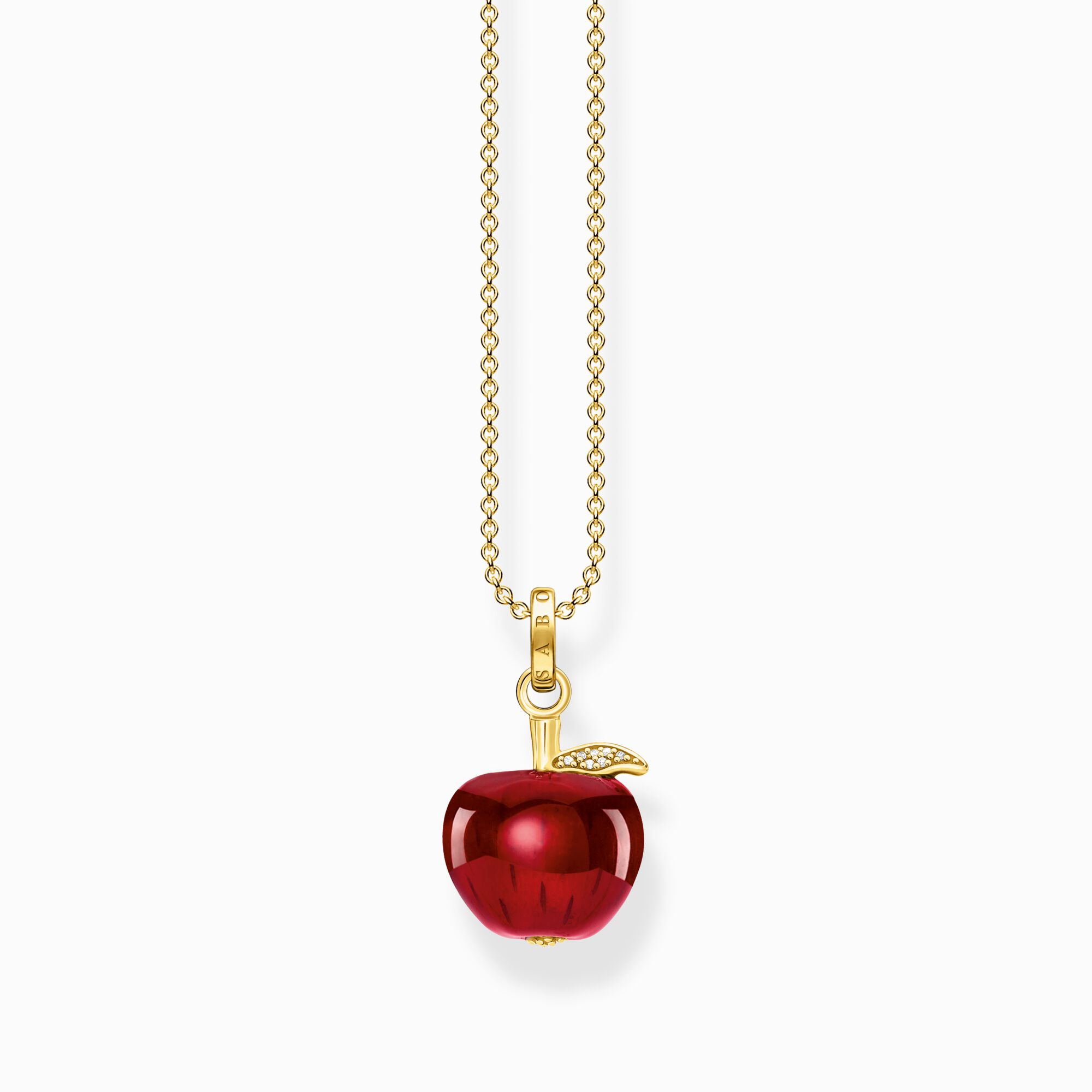 Necklace with red apple gold plated from the  collection in the THOMAS SABO online store