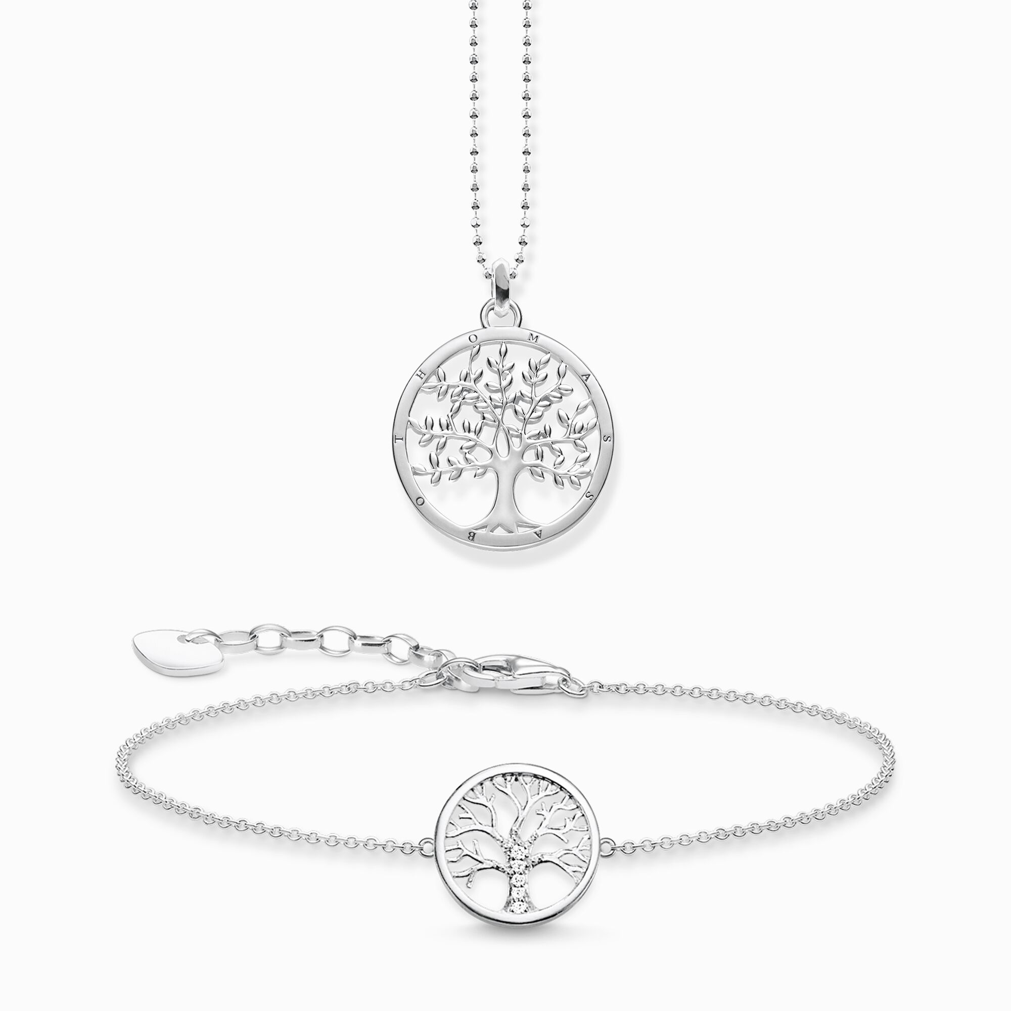 Smyckesset Tree of love med vita stenar silver ur kollektionen  i THOMAS SABO:s onlineshop