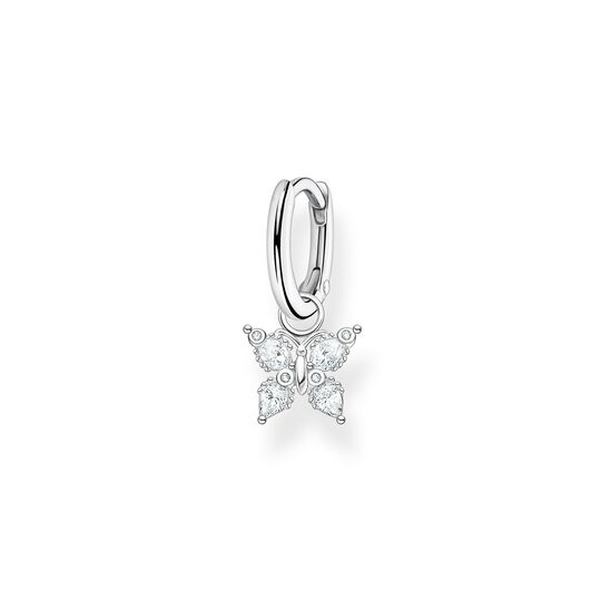 Single hoop earring with butterfly silver from the Charming Collection collection in the THOMAS SABO online store