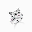 Ring cat silver from the  collection in the THOMAS SABO online store