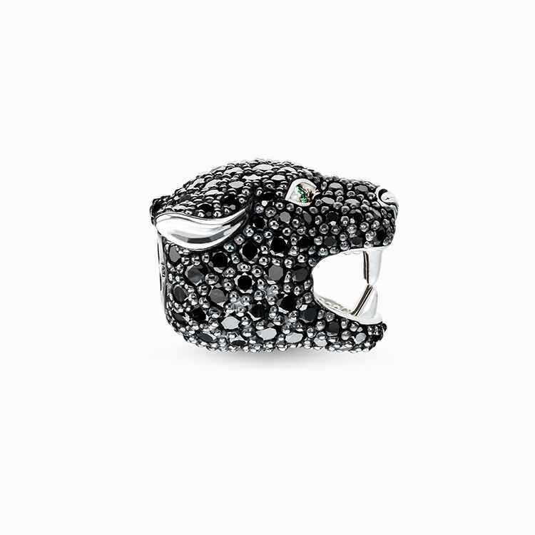 Bead Black Cat Sterling Silver THOMAS SABO