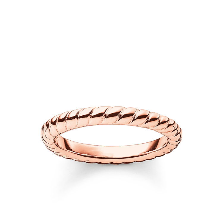 Thomas Sabo Ring Kordeloptik silberfarben TR1978-415-12-44