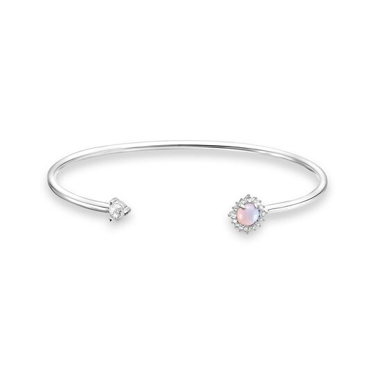 Bangle arrow opal-coloured stone shimmering pink from the Charming Collection collection in the THOMAS SABO online store