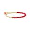Bracelet &agrave; Charms Membre, Beads rouges et maillons plaqu&eacute;s or de la collection Charm Club dans la boutique en ligne de THOMAS SABO