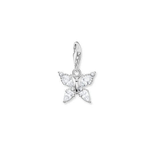 Charm pendant butterfly white stones from the  collection in the THOMAS SABO online store