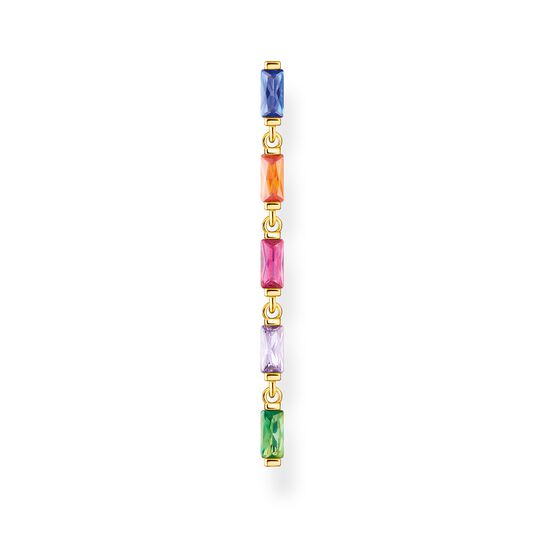 Single earring colourful stones, gold from the Charming Collection collection in the THOMAS SABO online store