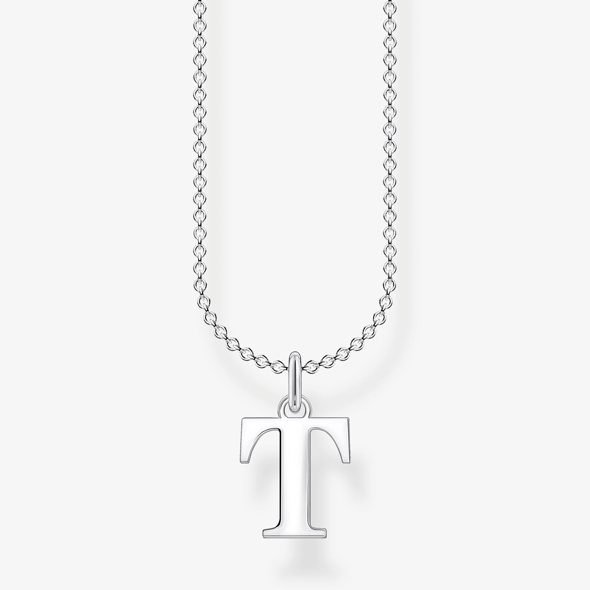 THOMAS SABO Kette Buchstabe T, Sterlingsilber, Größe: 45 cm, Damen