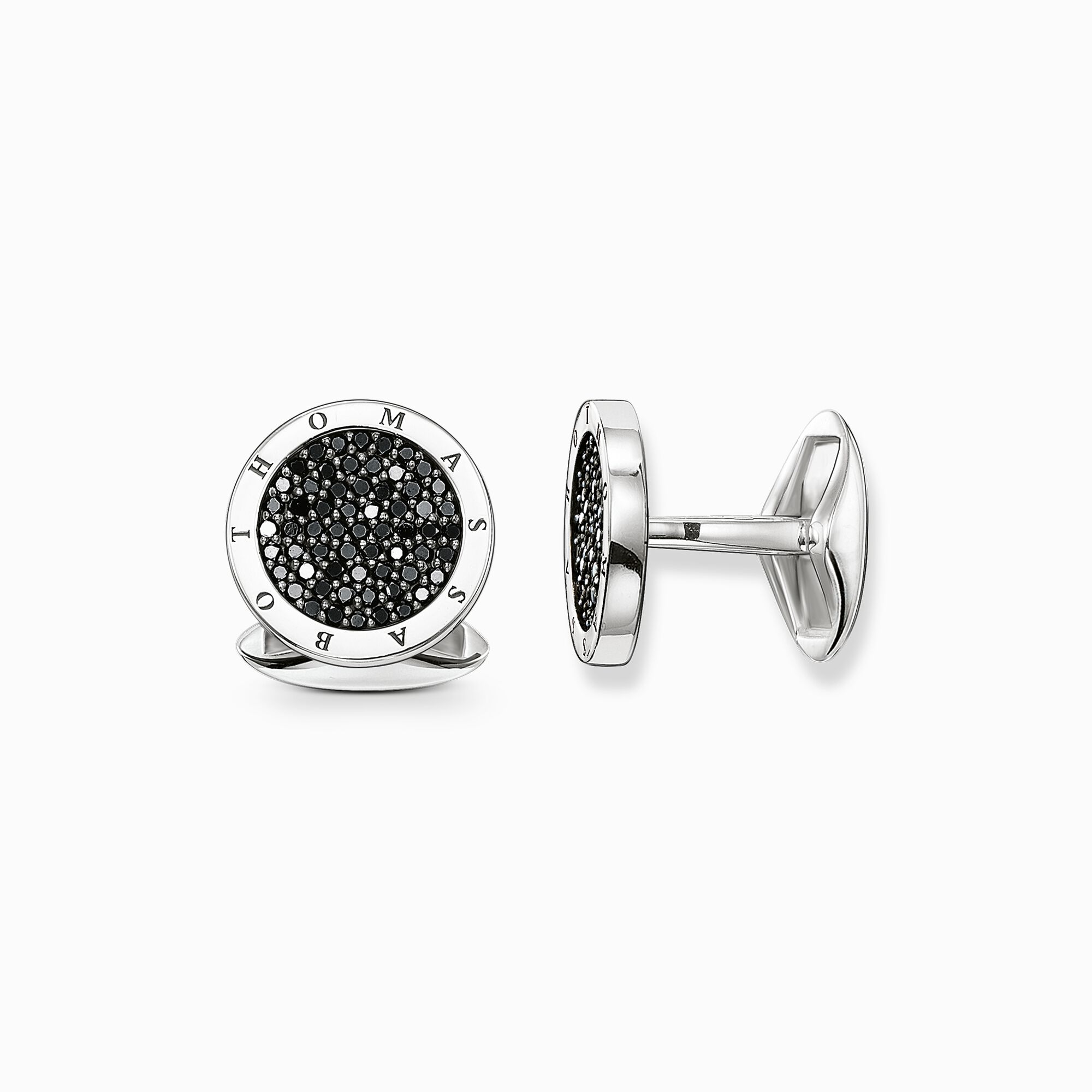 Cufflinks diamond pav&eacute; from the  collection in the THOMAS SABO online store