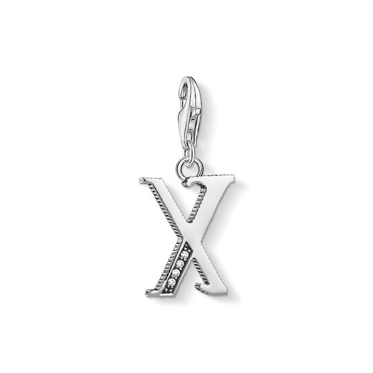 pendentif Charm lettre X  argent&eacute; de la collection Charm Club dans la boutique en ligne de THOMAS SABO