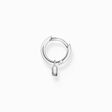 Single hoop earring with padlock pendant silver from the Charming Collection collection in the THOMAS SABO online store