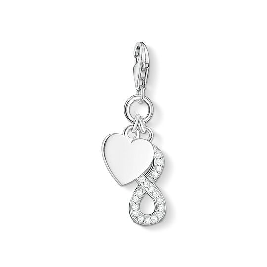 Charm pendant heart with infinity from the Charm Club collection in the THOMAS SABO online store