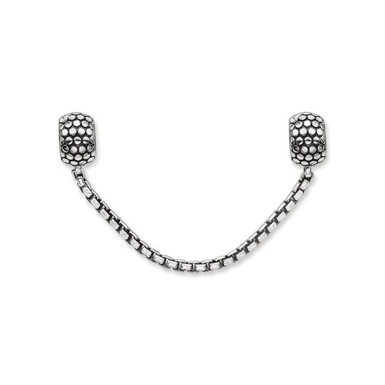Cha&icirc;ne de s&eacute;curit&eacute; effet clout&eacute; de la collection Karma Beads dans la boutique en ligne de THOMAS SABO