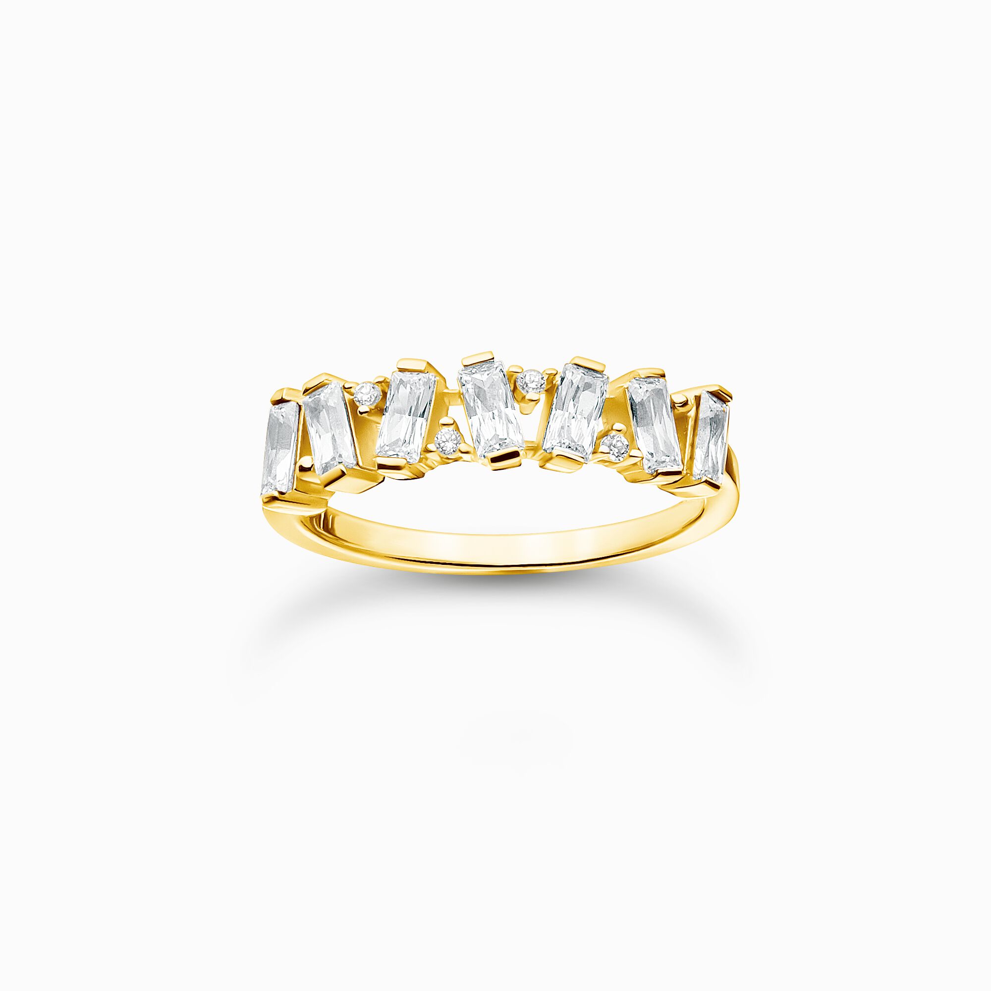 Ring wei&szlig;e Steine gold aus der Charming Collection Kollektion im Online Shop von THOMAS SABO