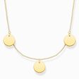 Necklace with three discs gold from the  collection in the THOMAS SABO online store