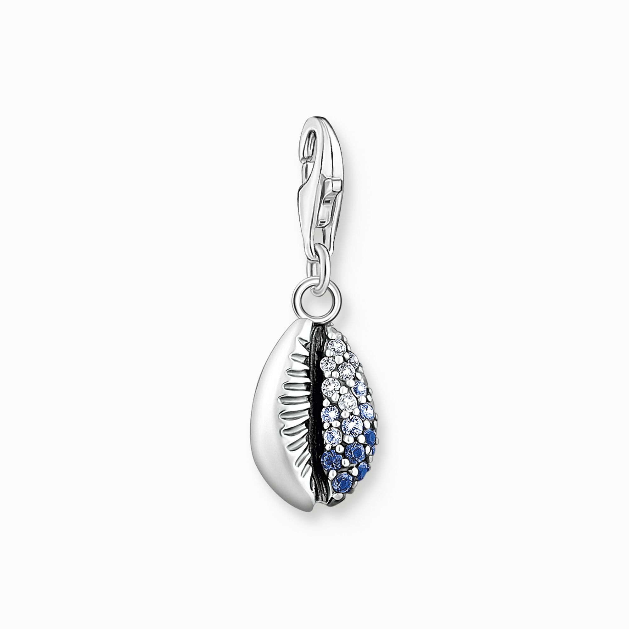 Charm pendant shell with blue stones silver from the  collection in the THOMAS SABO online store