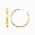 Gold-plated big chunky hoop earrings from the  collection in the THOMAS SABO online store