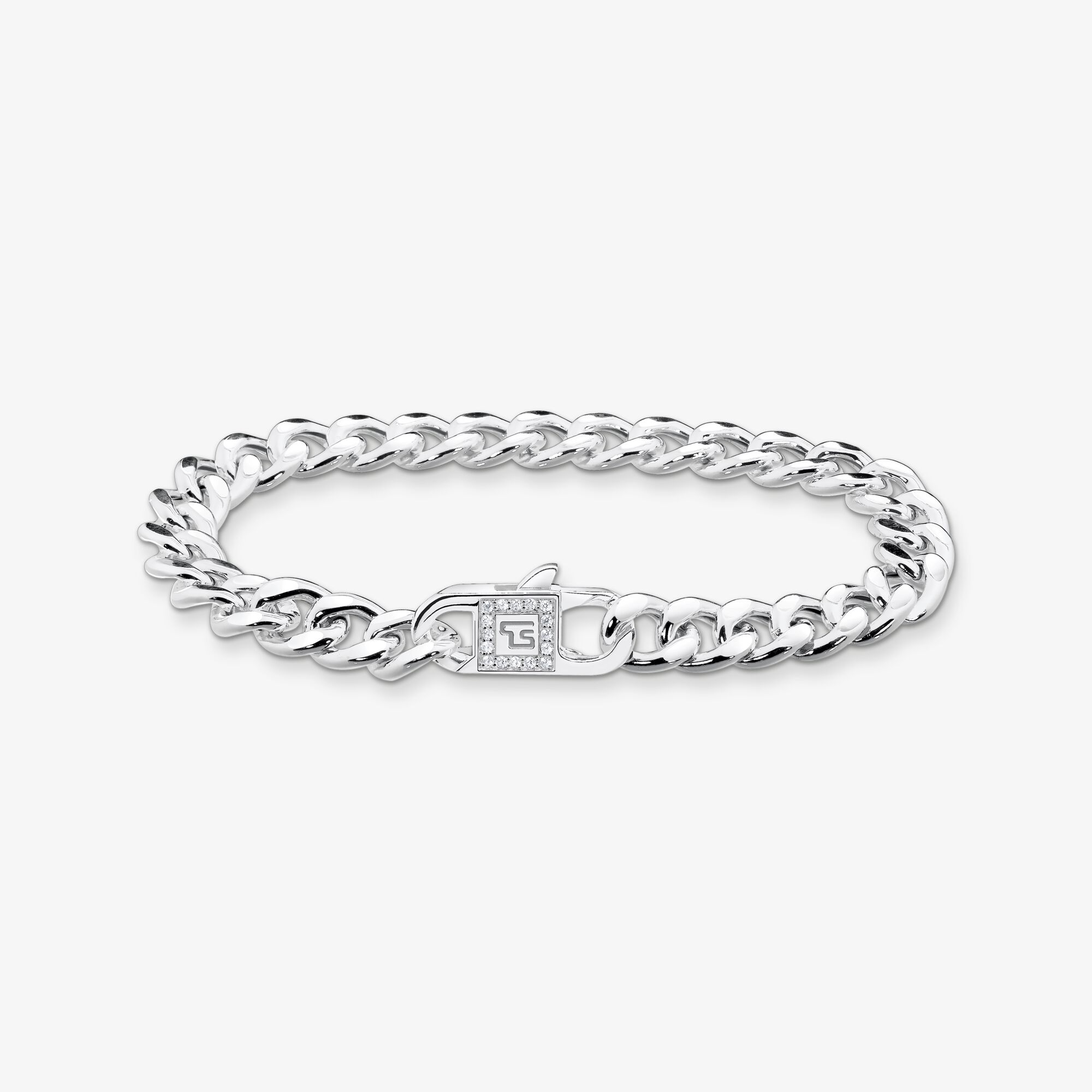 THOMAS SABO Armband länkar silver, 925 sterlingsilver, Storlek: 18 cm, för damer