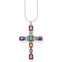 Set de joya cadena cruz con piedras de colores plata de la colección  en la tienda online de THOMAS SABO