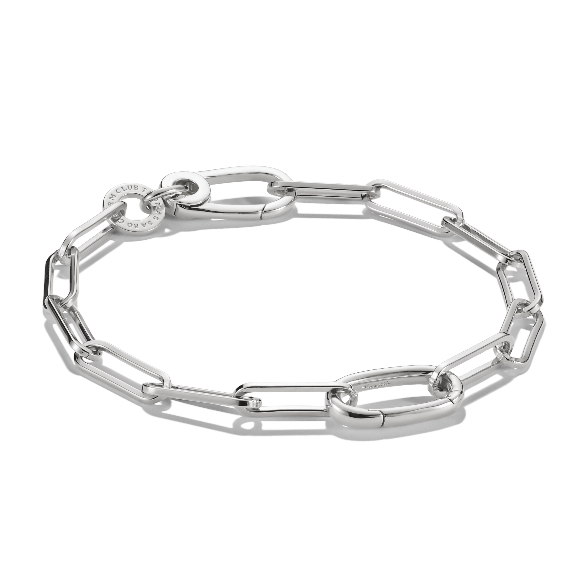 Thomas Sabo Charm-Armband Paperclip mit einem Connect Link Silber silberfarben C1205-001-21-L15