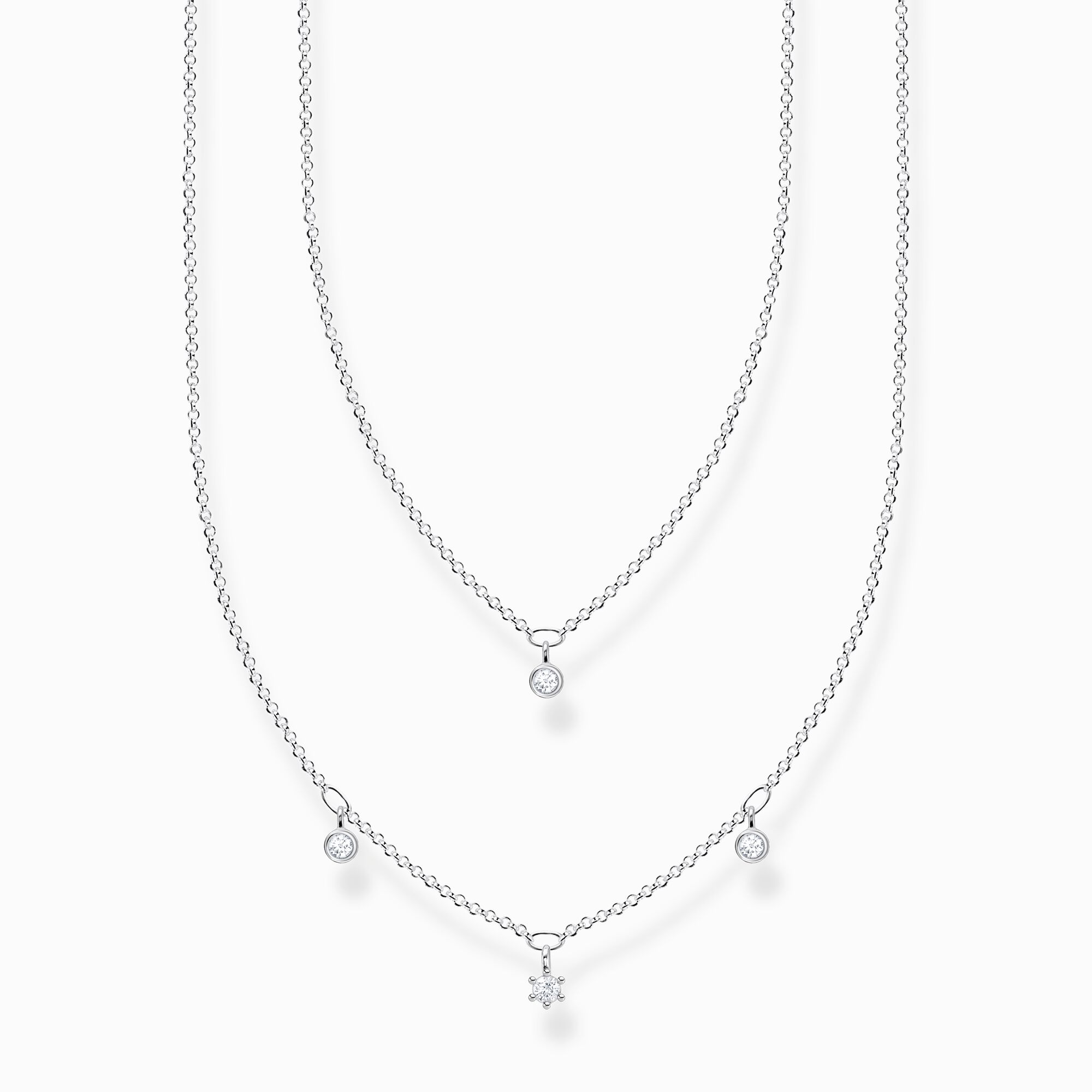Double row necklace in silver – THOMAS SABO