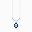Silver necklace with Nazar&#39;s eye pendant and cold enamel from the Charming Collection collection in the THOMAS SABO online store