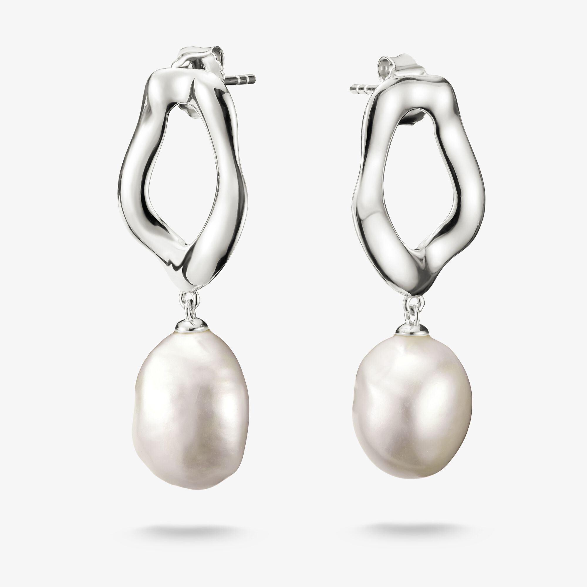 THOMAS SABO Boucles d'oreilles avec perle Natural Beauty argent, Argent sterling, Taille: one size, femme