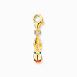 Gold-plated member charm pendant sports shoe with colourful cold enamel from the Charm Club collection in the THOMAS SABO online store