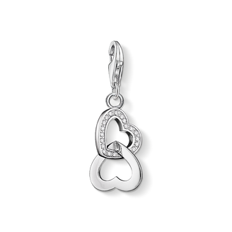 Charm pendant hearts from the Charm Club collection in the THOMAS SABO online store
