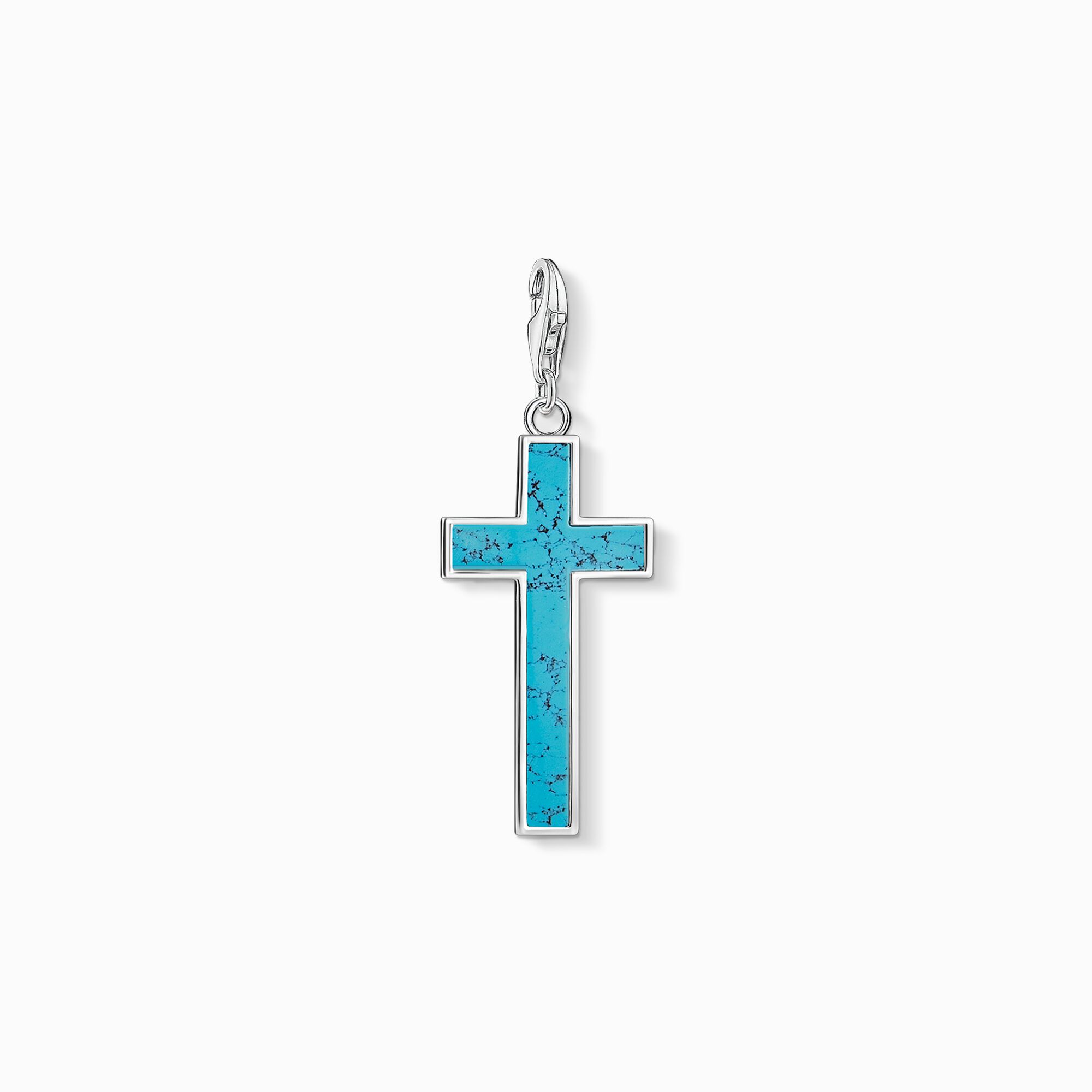 Charm pendant Turquoise cross from the Charm Club collection in the THOMAS SABO online store