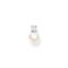 Pendiente de bot&oacute;n perla con piedra blanca plata de la colección Charming Collection en la tienda online de THOMAS SABO
