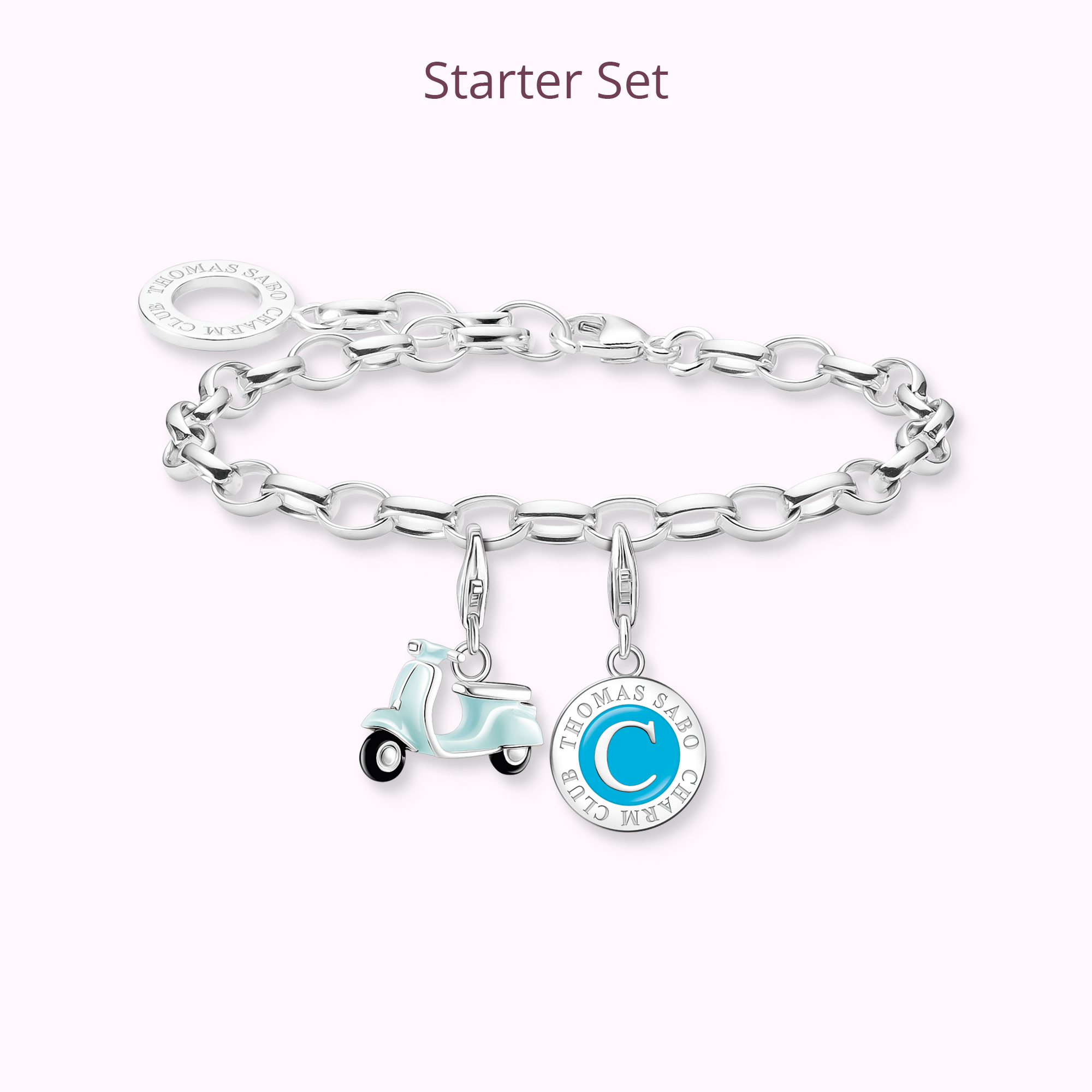 Traditional charms and charm bracelet for girls and women in sterling silver  or solid gold