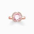 Solitaire ring signature line pink pav&eacute; from the  collection in the THOMAS SABO online store