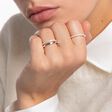 Ring double white stones silver from the Charming Collection collection in the THOMAS SABO online store
