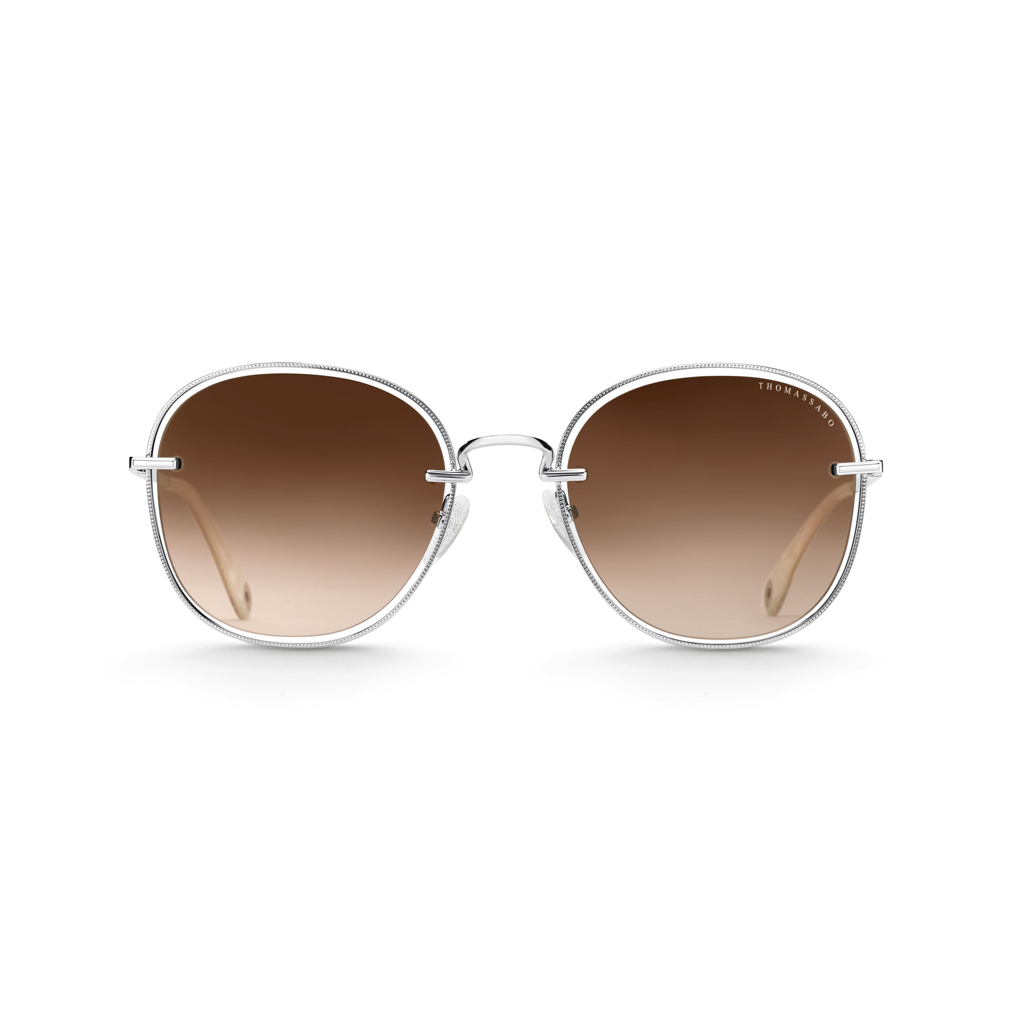 Thomas Sabo Sonnenbrille Mia Quadratisch braun silberfarben E0015-072-257-A
