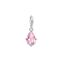 Charm pendant pink drop silver from the Charm Club collection in the THOMAS SABO online store